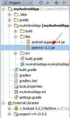 Android Studio: Add jar as library