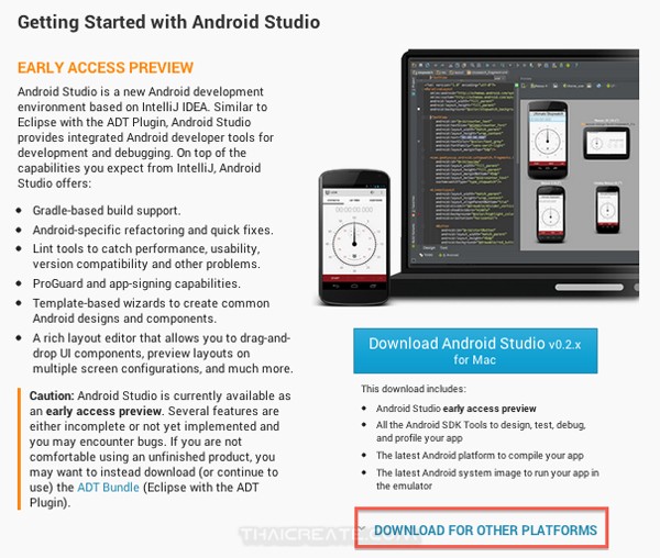 Android Studio IDE for Mac OS