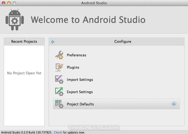 Android Studio IDE for Mac OS