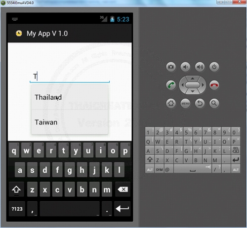 MultiAutoCompleteTextView - Android Widgets