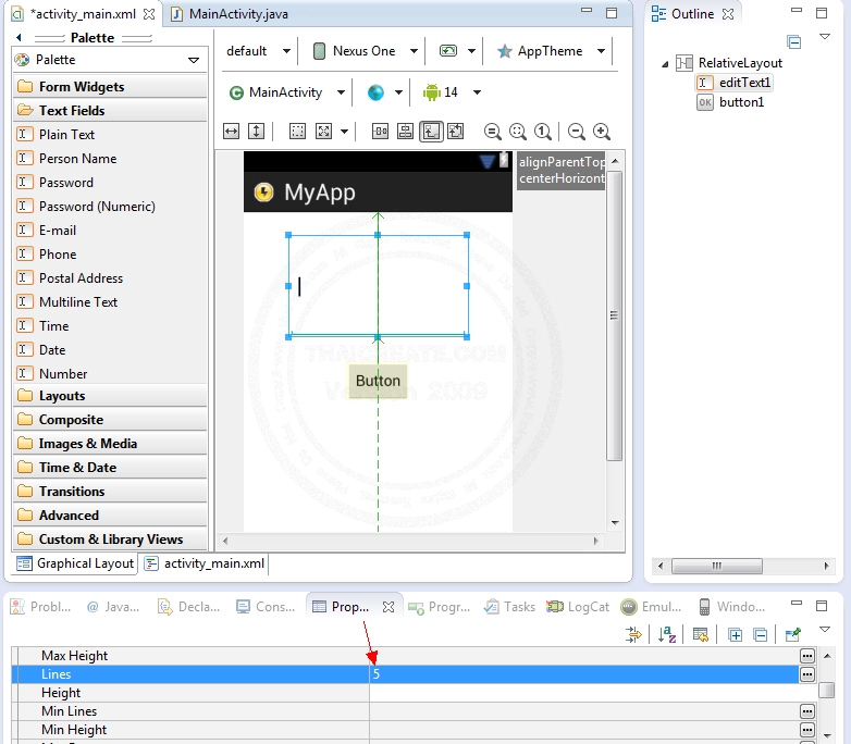 Multiline Text (EditText) Android Widgets Example Multiline Text (EditText) Android Widgets Example