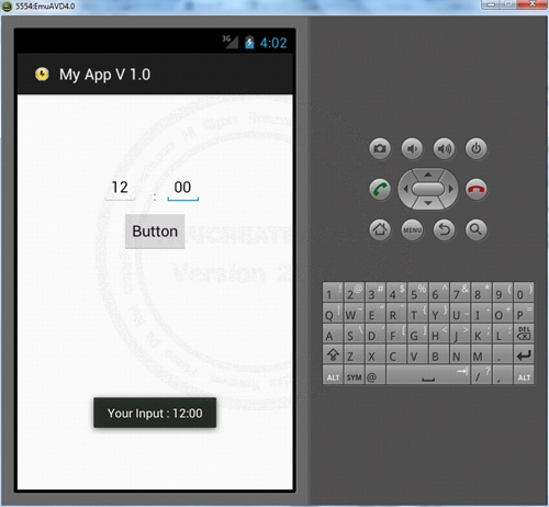 Time (EditText) - Android Widgets