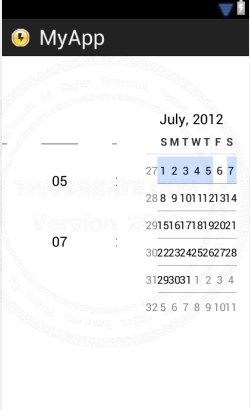 DatePicker - Android Widgets DatePicker - Android Widgets