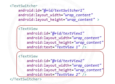 TextSwitcher - Android Widgets