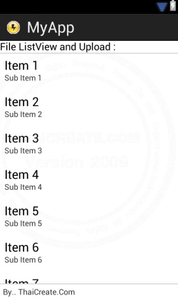 Android Multiple Upload file ProgressBar ListView