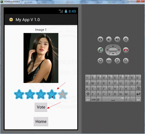 Android Vote and Rating (PHP and MySQL)