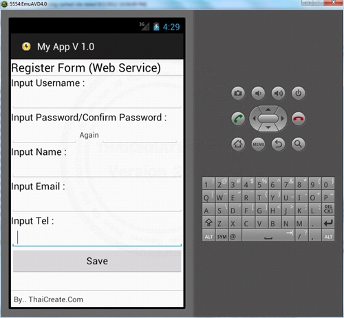 Android Insert Data to Server via Web Service