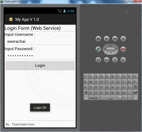 Android Login Form via Web Service Android Login Form via Web Service