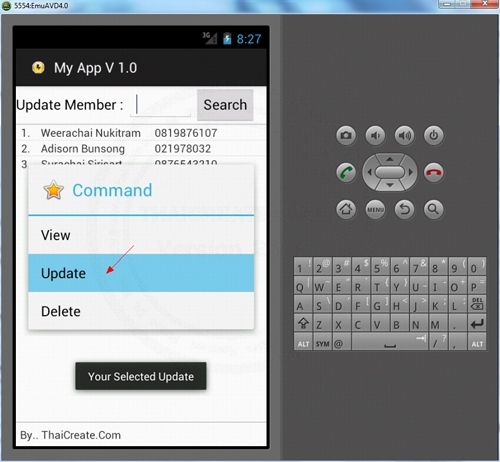 Android Update Data Server via Web Service Android Update Data Server via Web Service