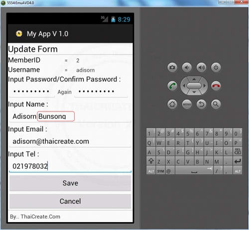 Android Update Data Server via Web Service Android Update Data Server via Web Service