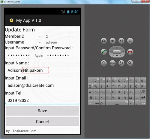 Android Update Data Server via Web Service Android Update Data Server via Web Service