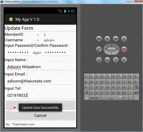 Android Update Data Server via Web Service Android Update Data Server via Web Service
