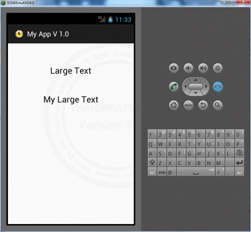 Bigtextstyle Android Example Large Text (TextView) - Android Widgets Example