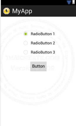 RadioGroup - Android Widgets