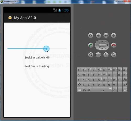 SeekBar - Android Widgets