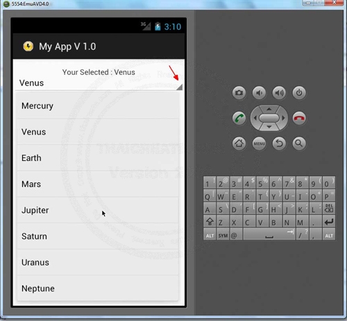 Spinner - Android Widgets Spinner - Android Widgets