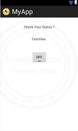 toggle button android widgets example