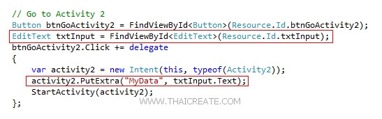 Xamarin Android C# Intent Activity Pass Variable Xamarin Android C# Intent Activity Pass Variable