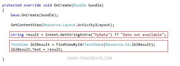 Xamarin Android C# Intent Activity Pass Variable Xamarin Android C# Intent Activity Pass Variable