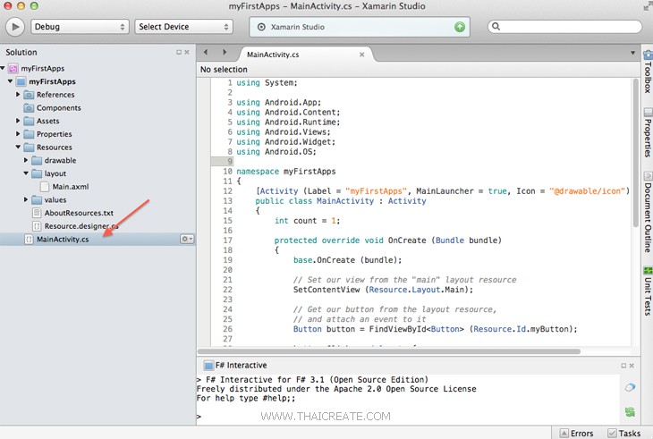Android C# Xamarin Mac OS X