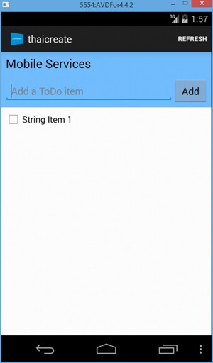 Android C# (Xamarin) Mobile Services 