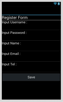 Register Form (Android C# (Xamarin) and Mobile Services)