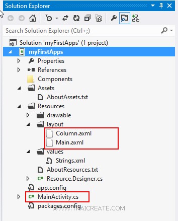 Android C# (Xamarin) List Data Mobile Services