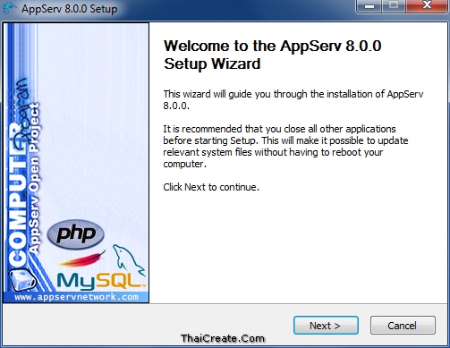 Appserv 8.0.0