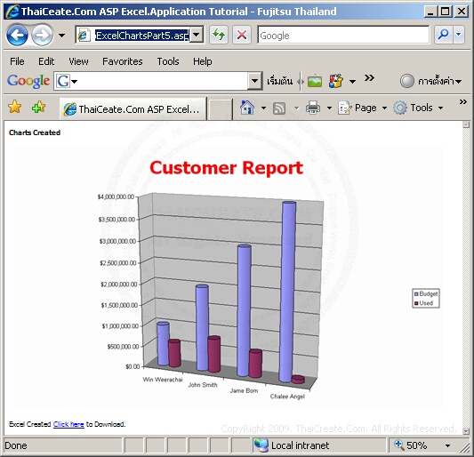 ASP Charts/Graph - Cylinder Column Clustered