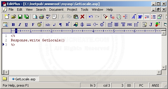 ASP/VbScript GetLocale