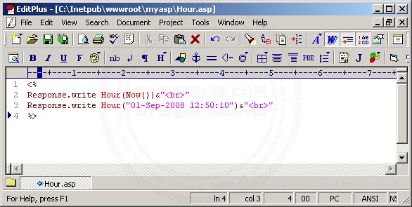 ASP/VbScript Hour