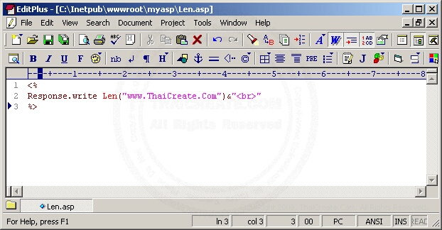 ASP/VBScript Len()