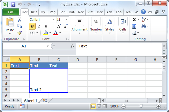 ASP.NET Excel EPPlus