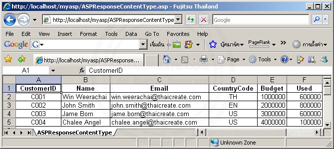ASP Response.ContentType() - Response Object