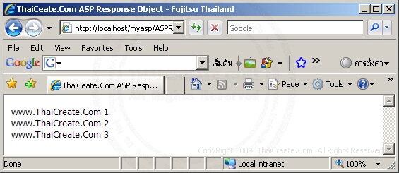 ASP Response Object