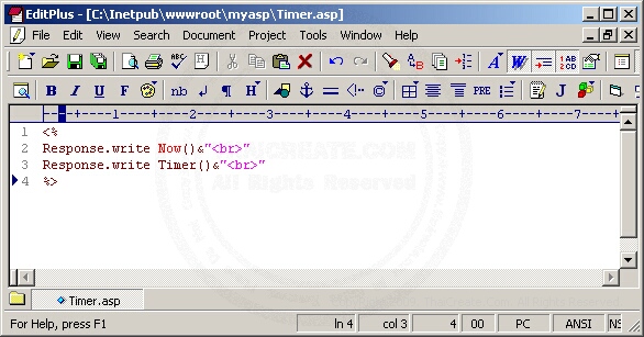 ASP/VbScript Timer