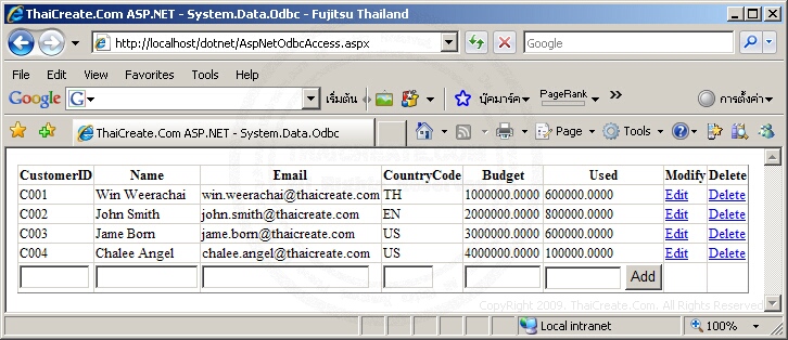 ASP.NET Access & Odbc ASP.NET Access & Odbc