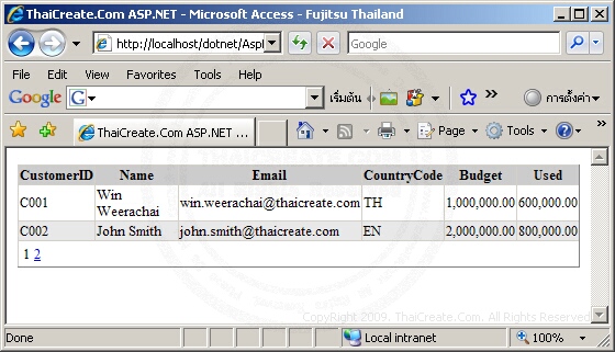 ASP.NET & Microsoft Access