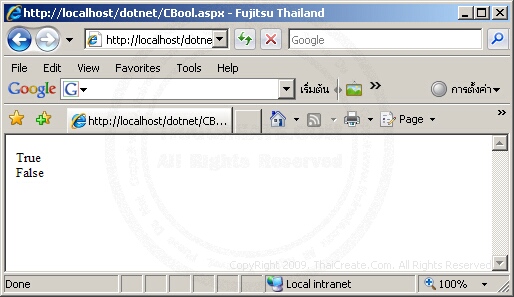 ASP.NET CBool