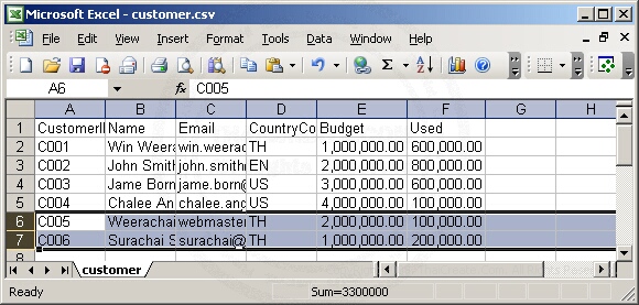 ASP.NET Write CSV