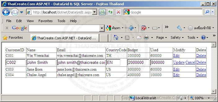 ASP.NET DataGrid & SQL Server ASP.NET DataGrid & SQL Server