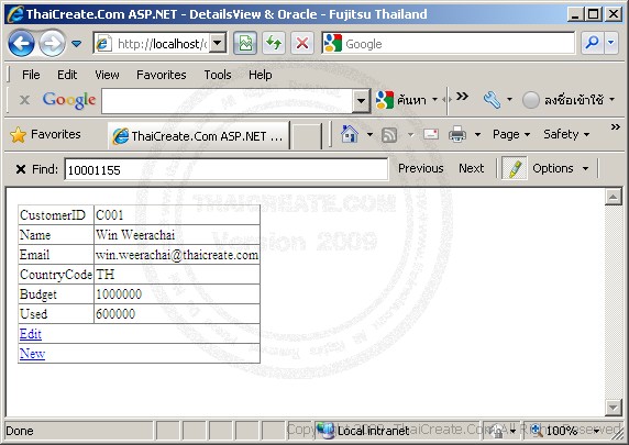 ASP.NET DetailView & Oracle ASP.NET DetailView & Oracle