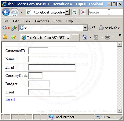 ASP.NET DetailView Control ASP.NET DetailView Control