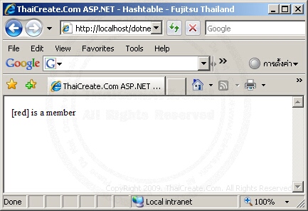 ASP.NET Hashtable
