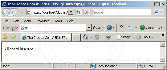 ASP.NET MySql.Data.MySqlClient