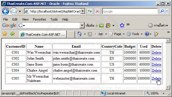 ASP.NET & Oracle