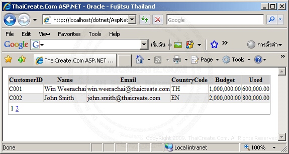 ASP.NET & Oracle ASP.NET & Oracle