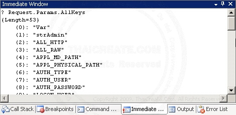 ASP.NET Request AllKeys