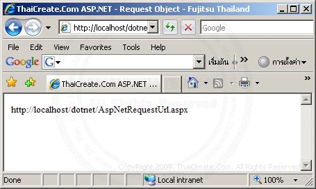 ASP.NET Request.URL