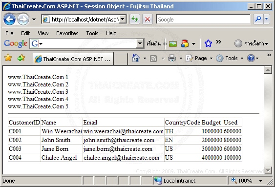 Session Object
